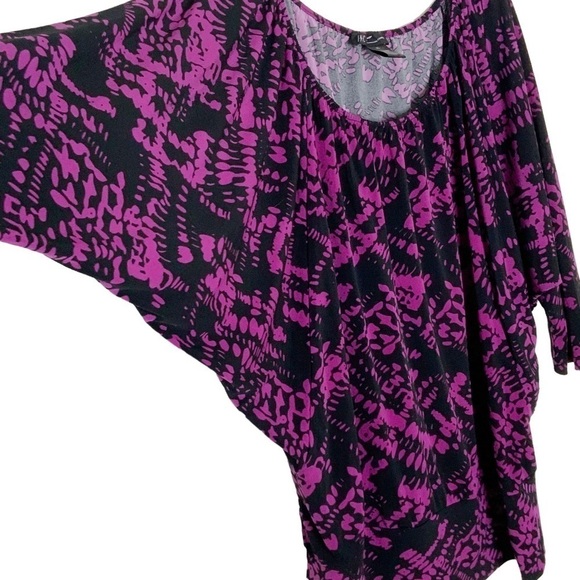 Inc International Concepts-purple blouse with wide neckline. Size XL - Picture 3 of 5